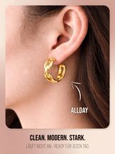 Lade das Bild in den Galerie-Viewer, Creolen im Gliederketten - Style | Edelstahl in Rosegold, Silber & Gold