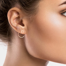 Lade das Bild in den Galerie-Viewer, Ohrringe - '2-in-1 Kreise'