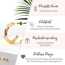 Lade das Bild in den Galerie-Viewer, Creolen im Twisted Design | Edelstahl in Rosegold, Silber & Gold