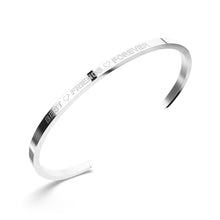 Lade das Bild in den Galerie-Viewer, Armreif mit Gravur - 'Best Friends Forever' - 3mm