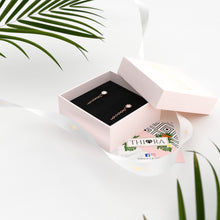 Lade das Bild in den Galerie-Viewer, Ohrringe - 'Kettenohrringe mit Steinchen'