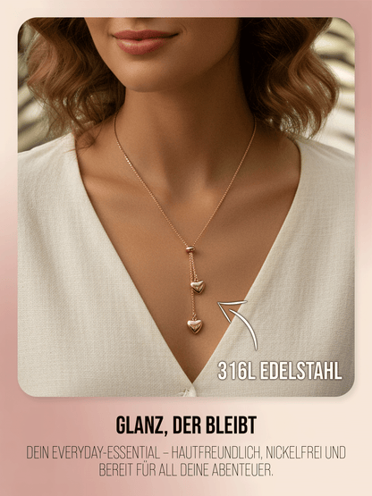 Halskette - 'Bora Hearts' - Herzkette