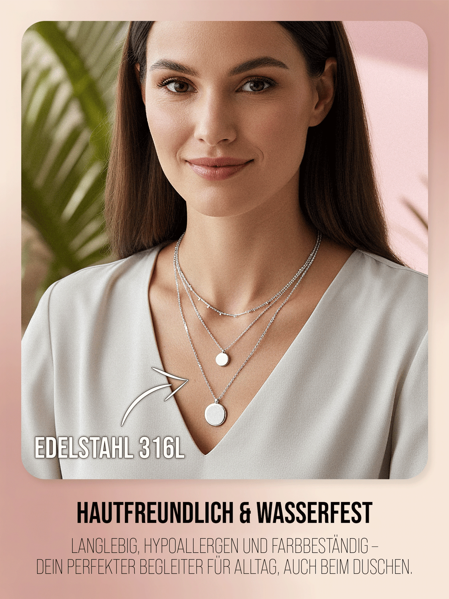 Halskette - 'Capri Coin' - Layering Kette