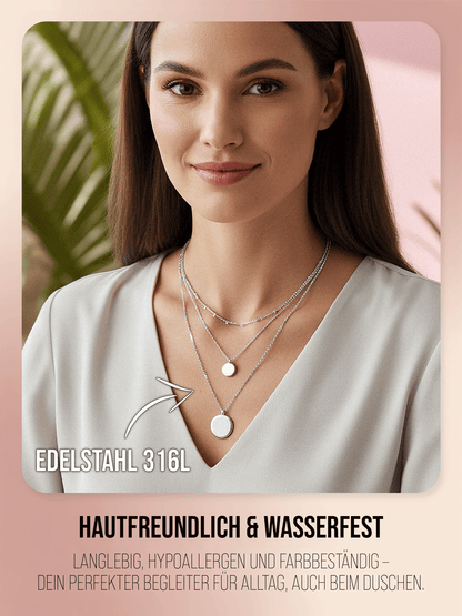 Halskette - 'Capri Coin' - Layering Kette