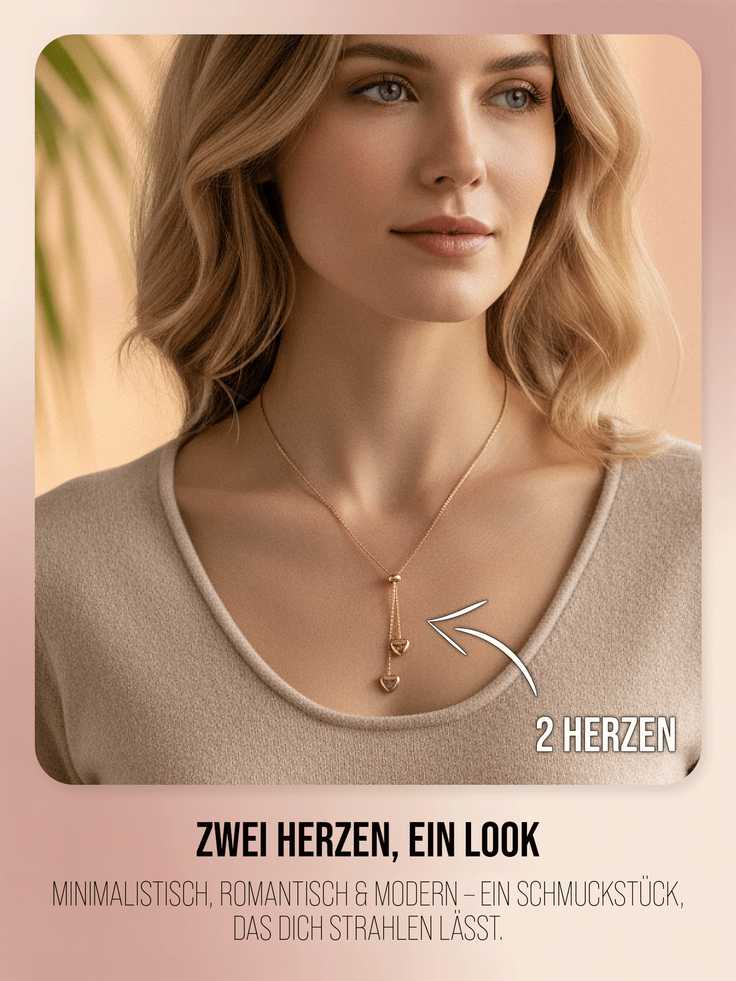 Halskette - 'Bora Hearts' - Herzkette