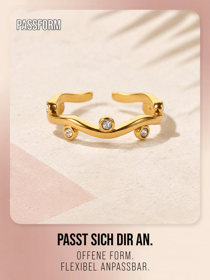 THIORA Lagoon Ring in Gold – Produktdetail 2
