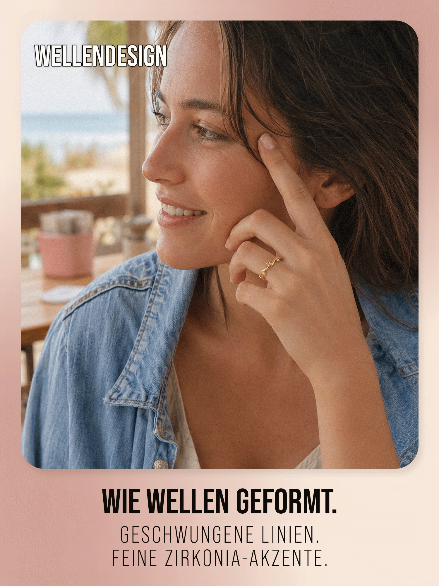 THIORA Lagoon Ring in Gold – Produktdetail 3