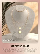Lade das Bild in den Galerie-Viewer, Halskette - &#39;Capri Coin&#39; - Layering Kette
