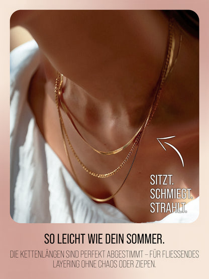 Layers of Maui Halskette – Dreireihiger Look