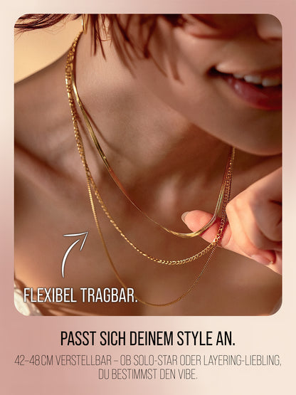 Layers of Maui Halskette – Dreireihiger Look