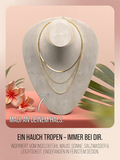 Layers of Maui Halskette – Dreireihiger Look