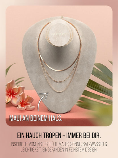 Layers of Maui Halskette – Dreireihiger Look