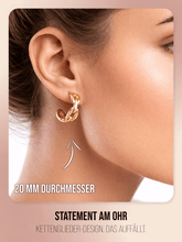 Lade das Bild in den Galerie-Viewer, Creolen im Gliederketten - Style | Edelstahl in Rosegold, Silber &amp; Gold
