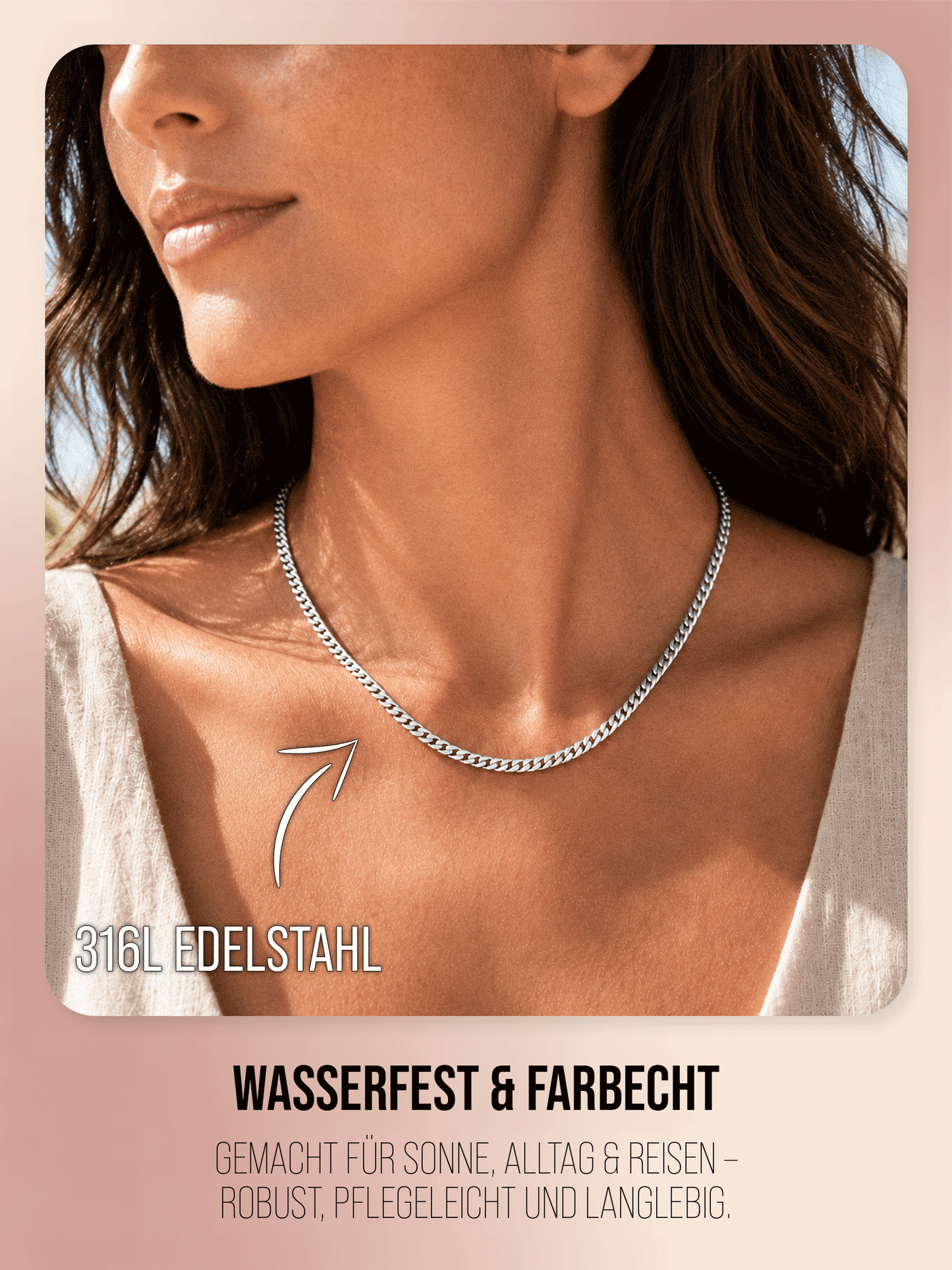 Sunwave Halskette – Flache Panzerkette