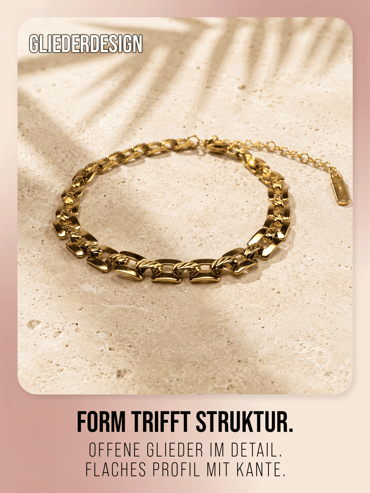 Solara Armband – Flaches Panzerarmband