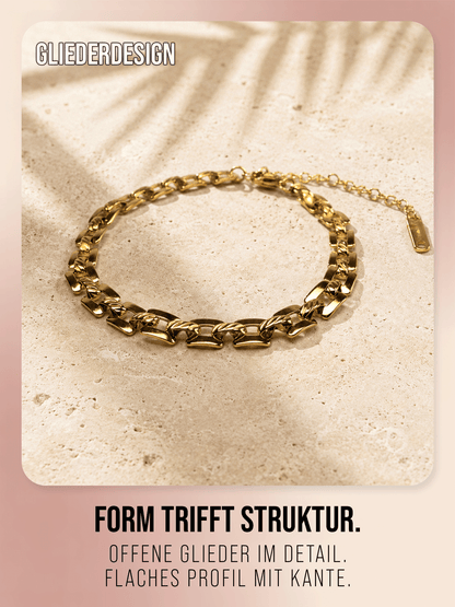 Solara Armband – Flaches Panzerarmband