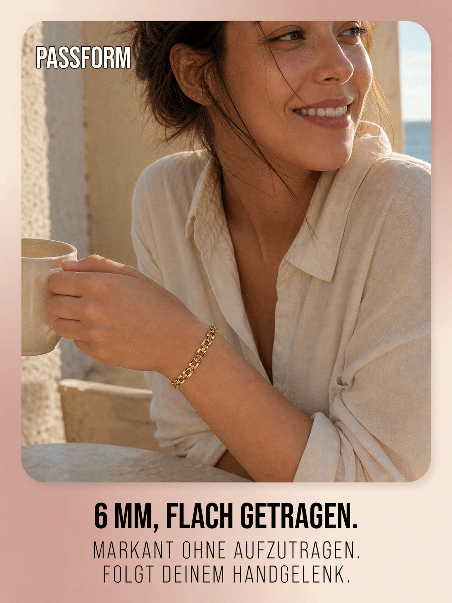 Solara Armband – Flaches Panzerarmband
