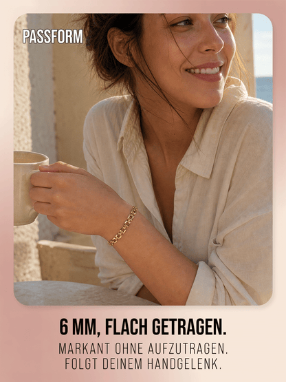 Solara Armband – Flaches Panzerarmband