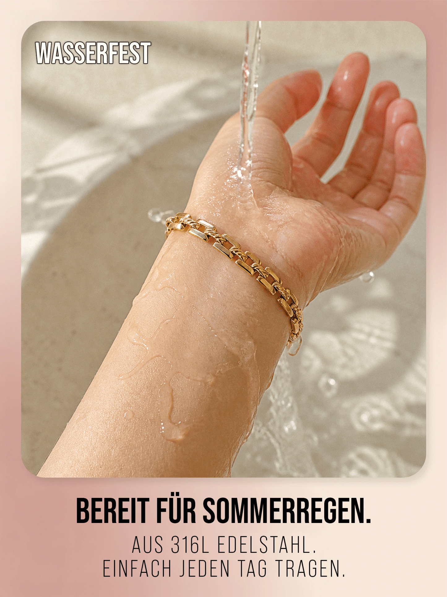 Solara Armband – Flaches Panzerarmband