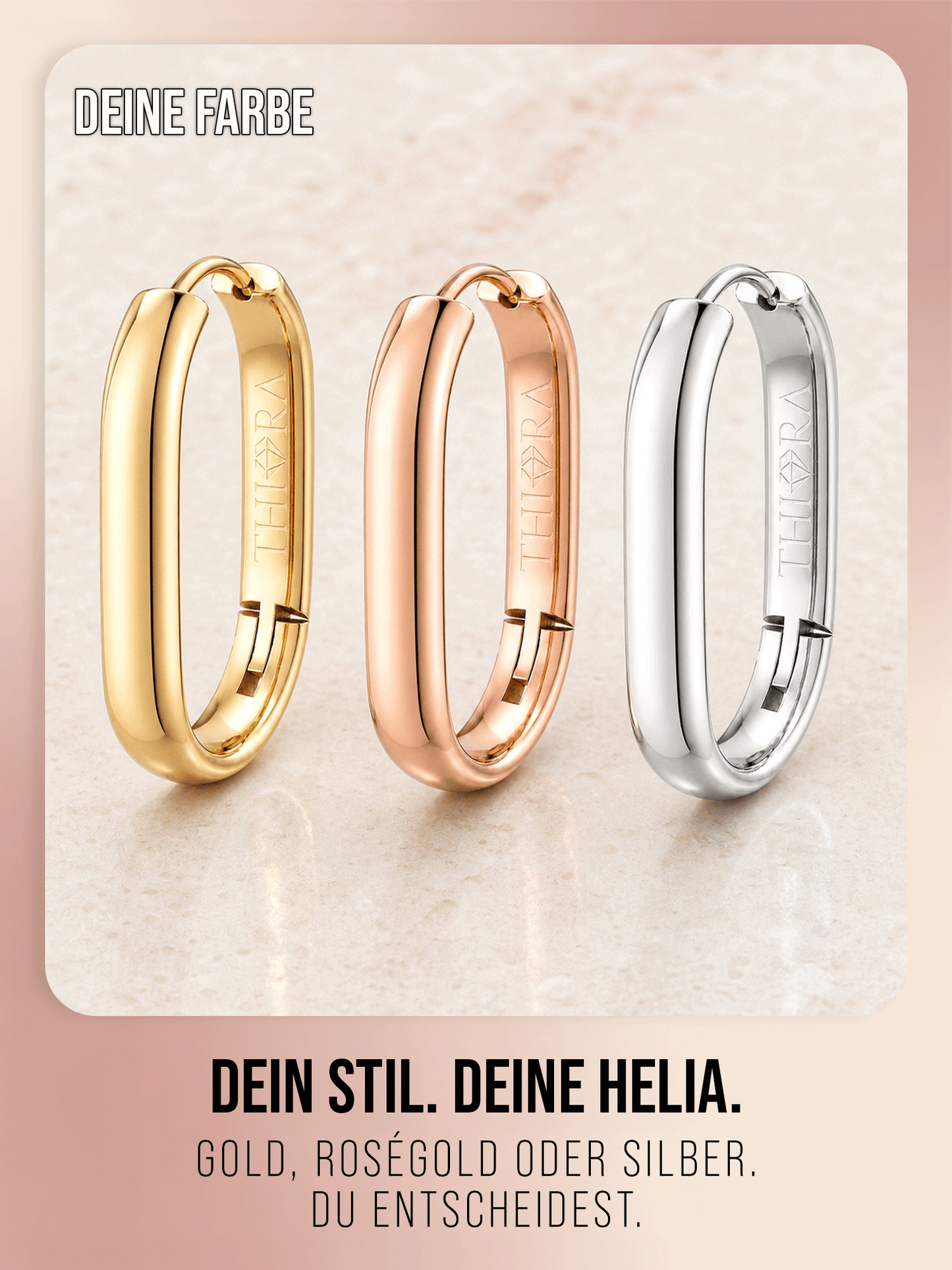 Ohrringe - 'Helia' - Creolen