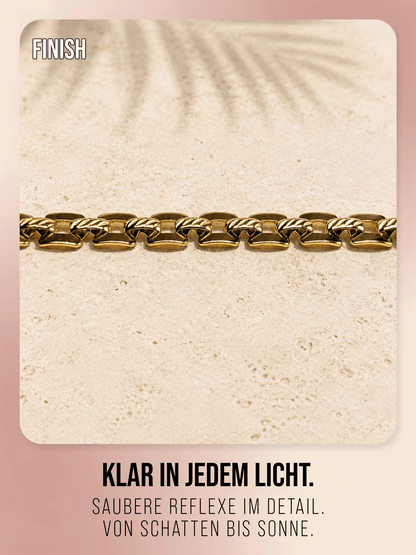 Solara Armband – Flaches Panzerarmband