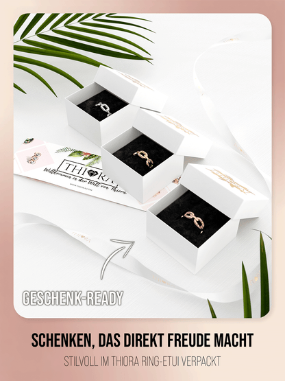 Ring im Gliederketten Design | Edelstahl in Rosegold, Silber & Gold