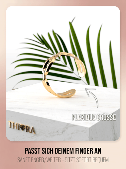 Ring im Gliederketten Design | Edelstahl in Rosegold, Silber & Gold