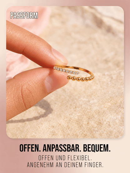 THIORA Bora Brilliance Ring – offen und vorsichtig verstellbar