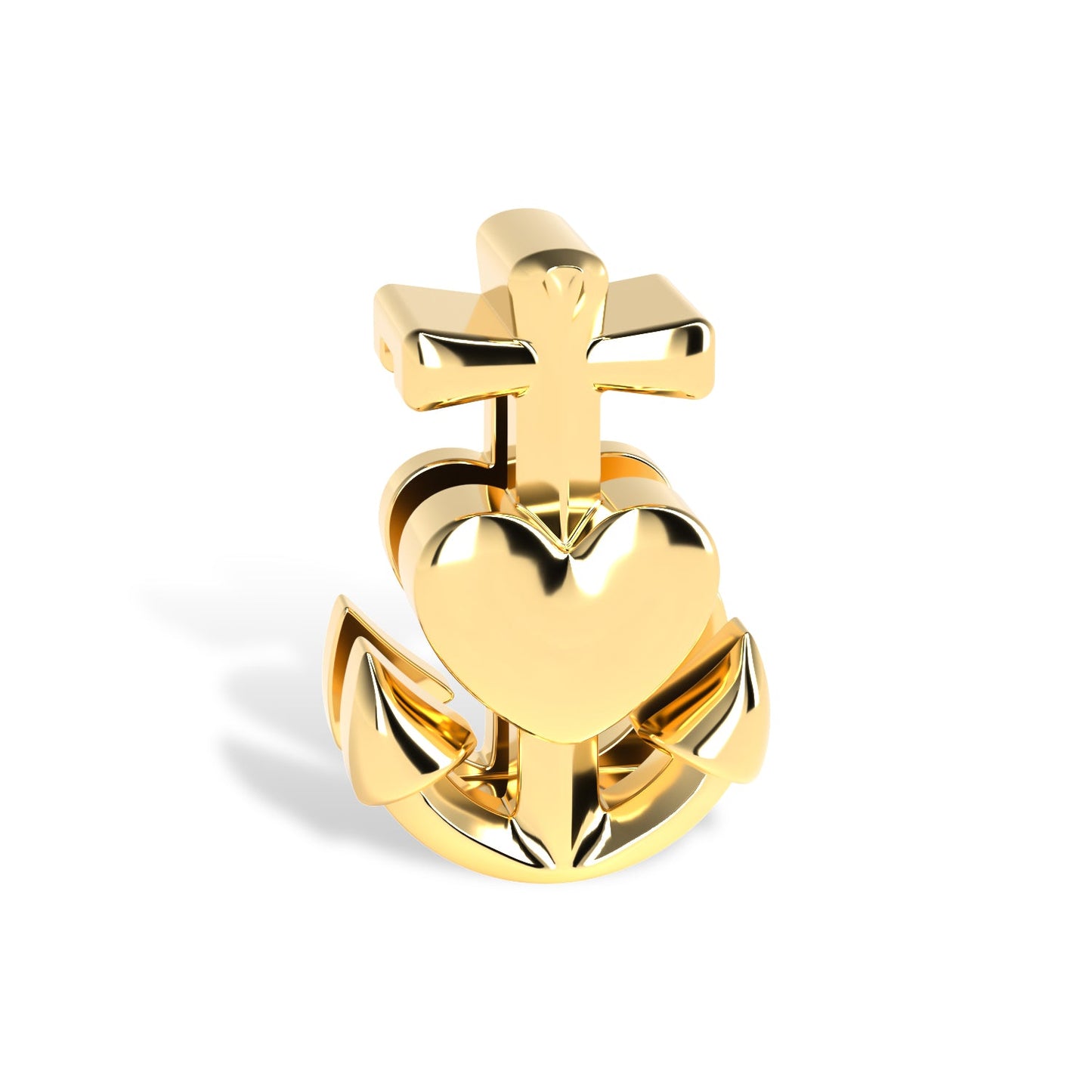THIORA Charm Herzensanker – Gold