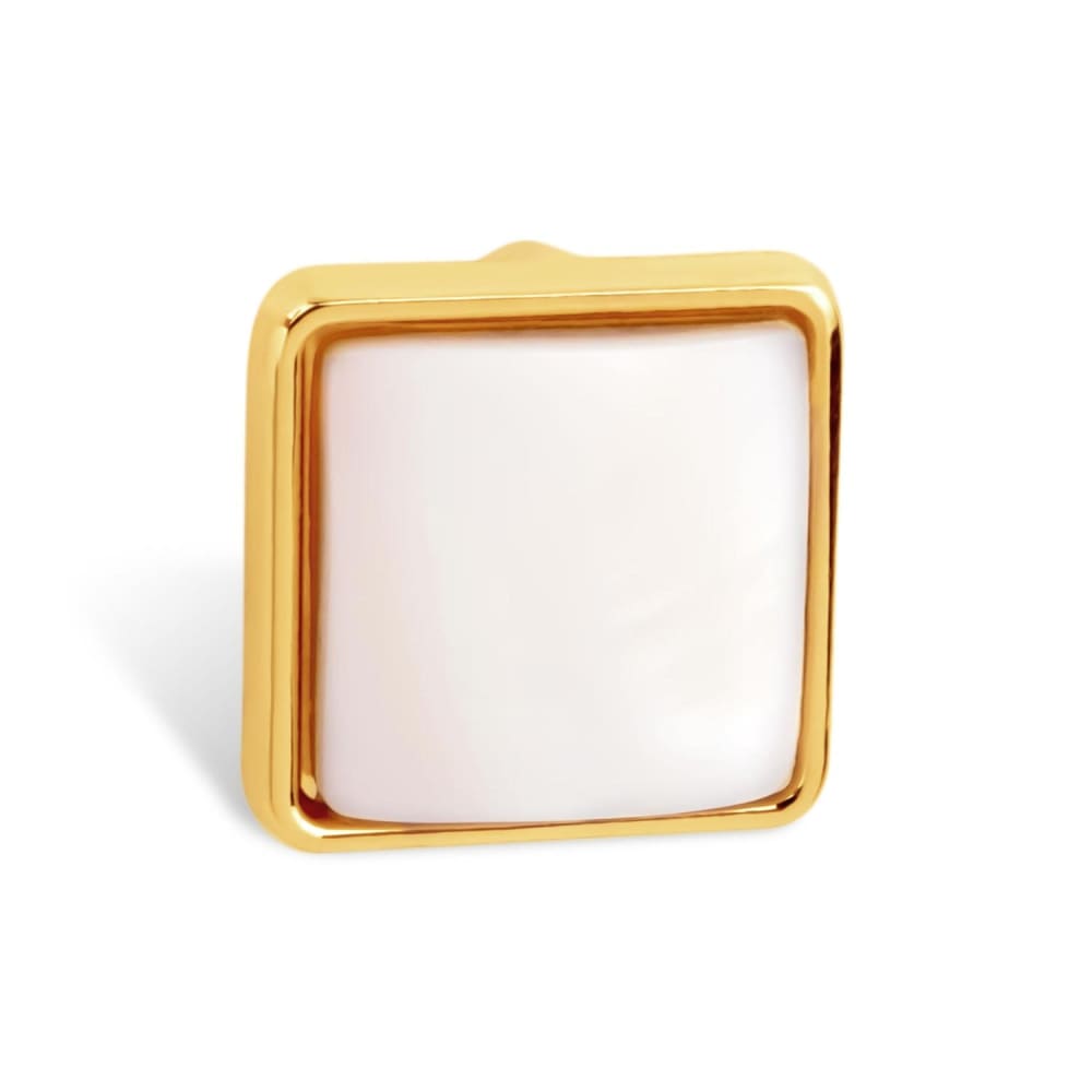 THIORA Charm Perlmutt Square – Gold
