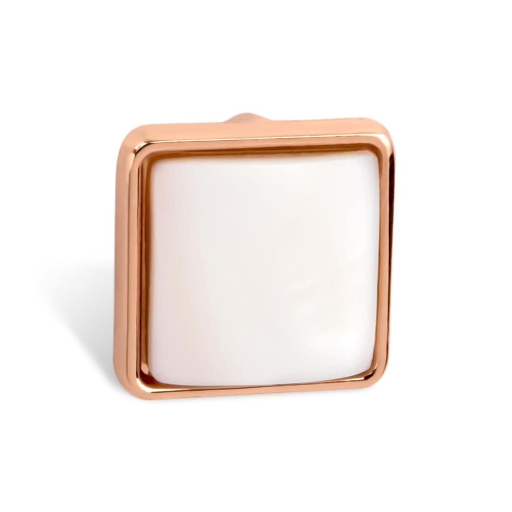 THIORA Charm Perlmutt Square – Rosegold