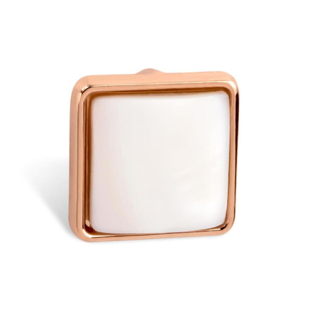 THIORA Charm Perlmutt Square – Rosegold