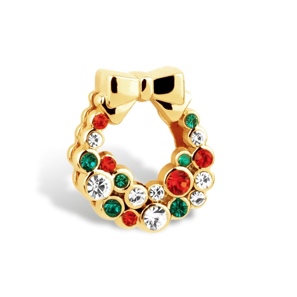 THIORA Charm Weihnachten Weihnachtskranz – Gold