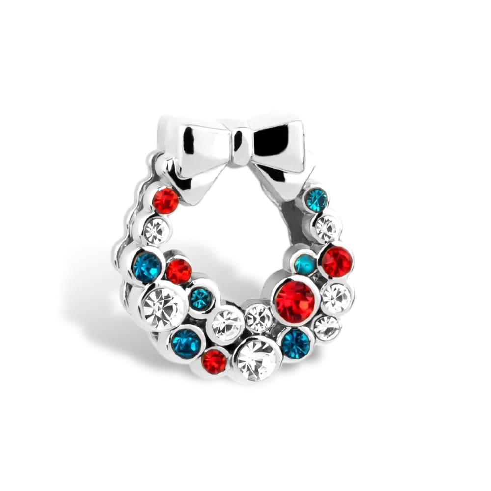 THIORA Charm Weihnachten Weihnachtskranz – Silber