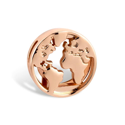 THIORA Charm Weltkarte – Rosegold