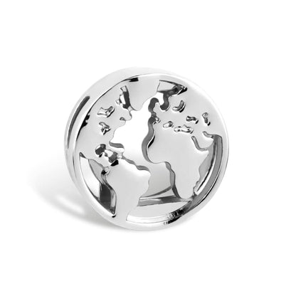 THIORA Charm Weltkarte – Silber