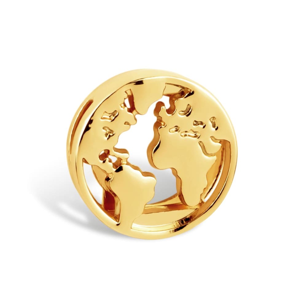 THIORA Charm Weltkarte – Gold