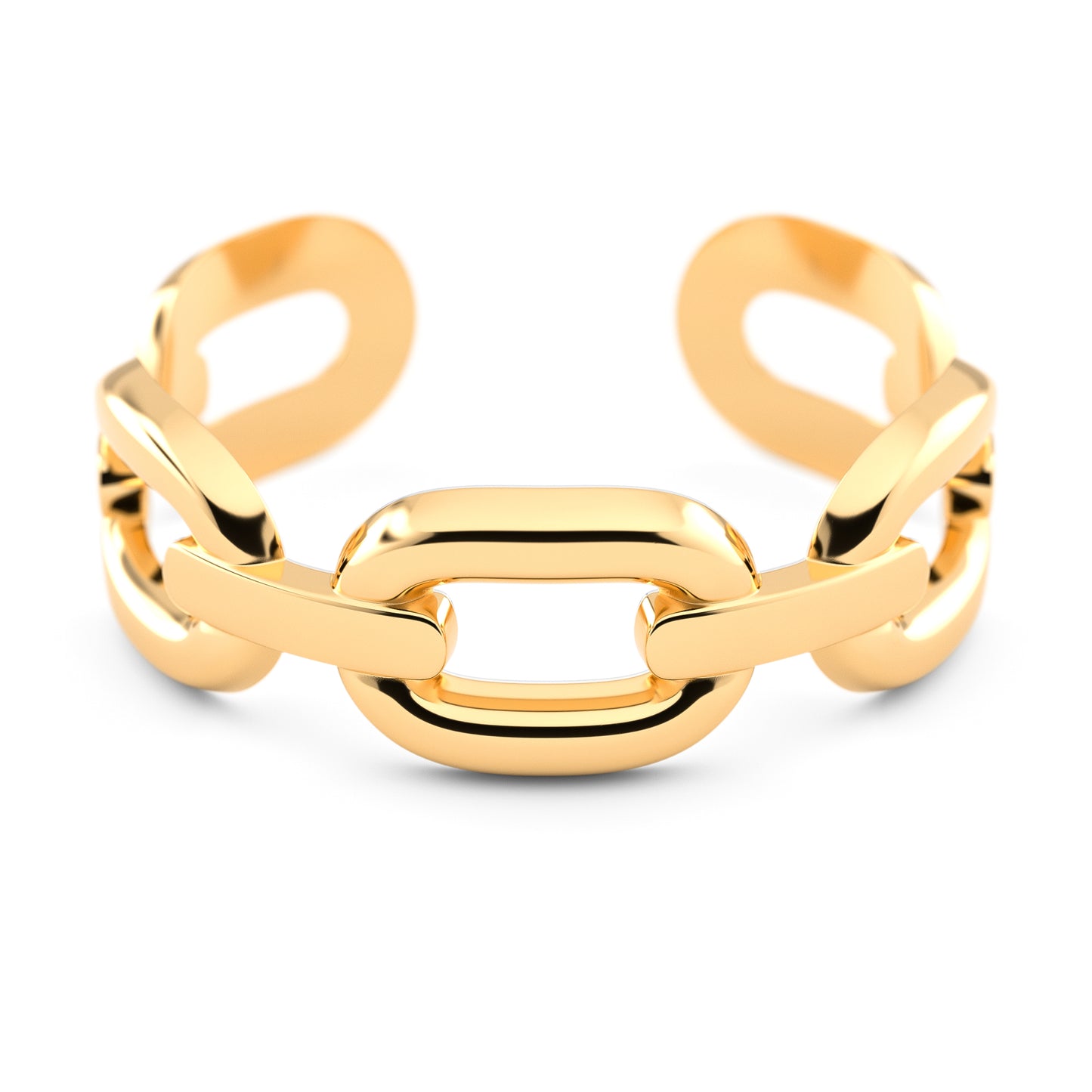 Ring im Gliederketten Design | Edelstahl in Rosegold, Silber & Gold