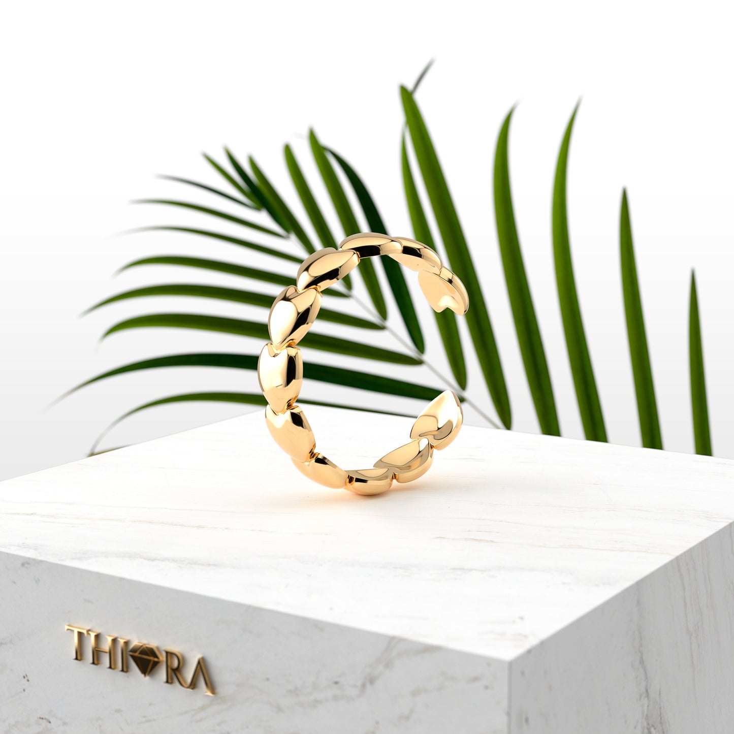 Ring im Herzen Design | Edelstahl in Rosegold, Silber & Gold