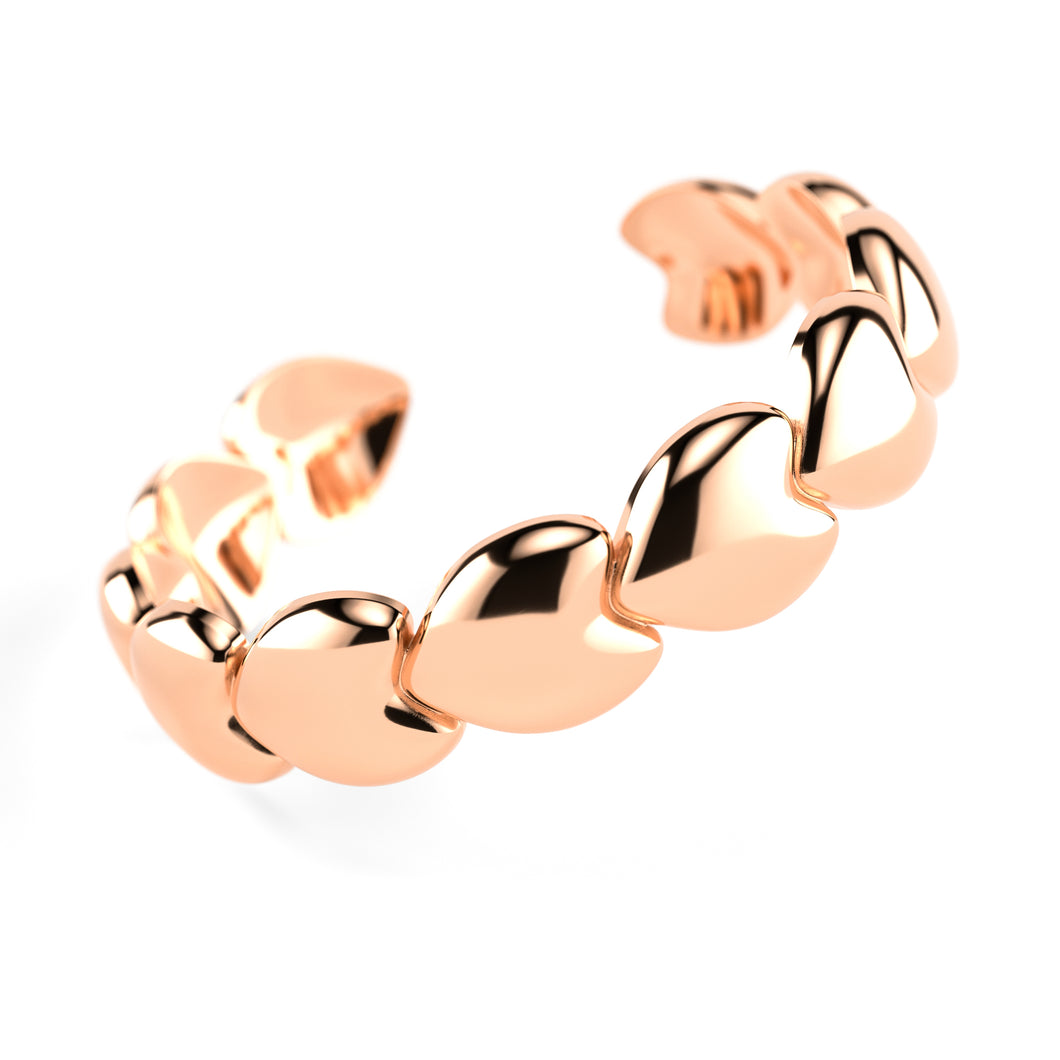 Ring im Herzen Design | Edelstahl in Rosegold, Silber & Gold