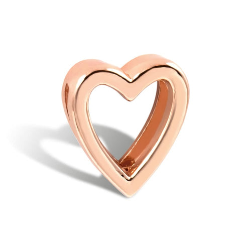 Charm Herz - Rosegold - Charms